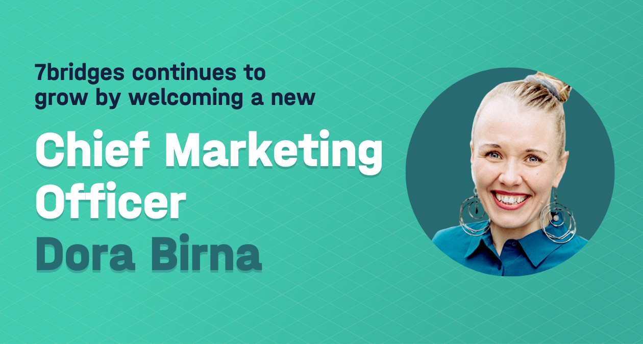 Blog title image Dora Birna joins 7bridges as new CMO