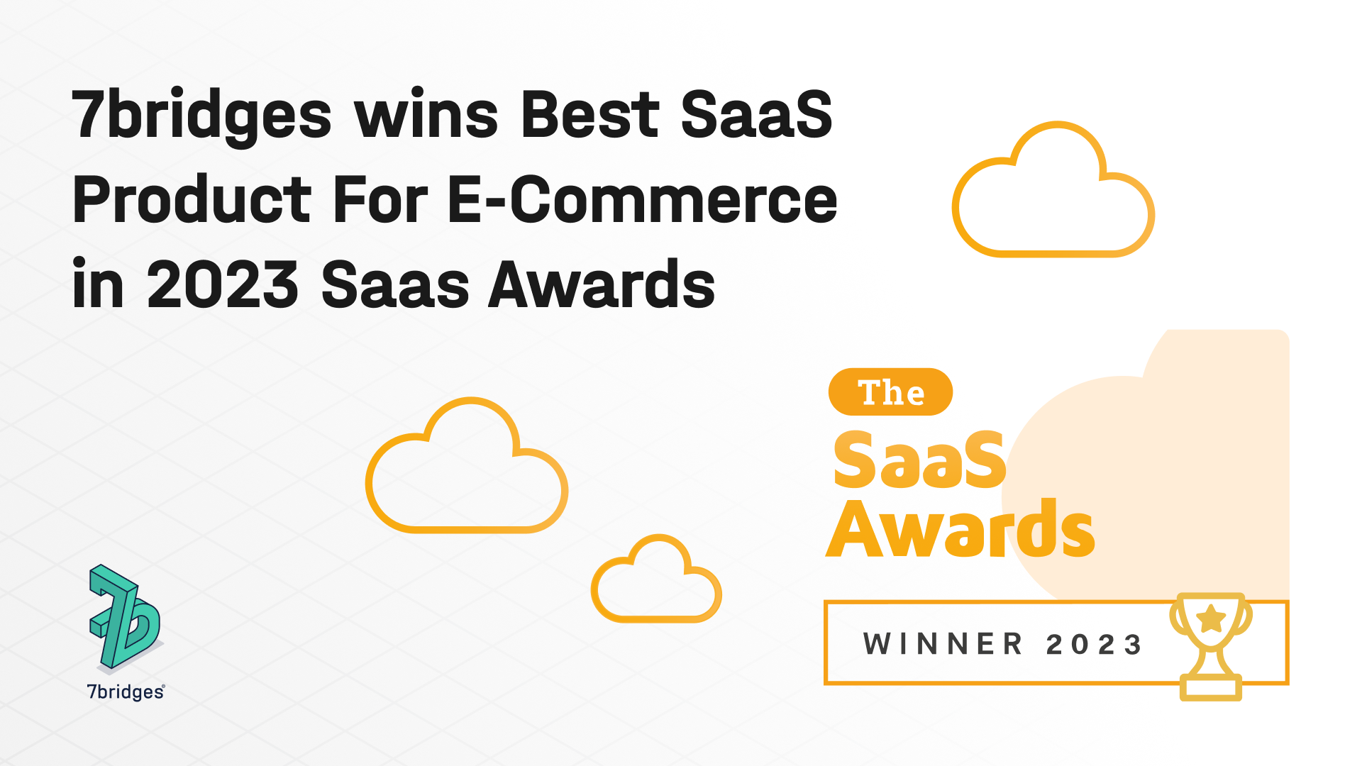 7bridges wins Best SaaS Product for E-Commerce at 2023 SaaS Awards