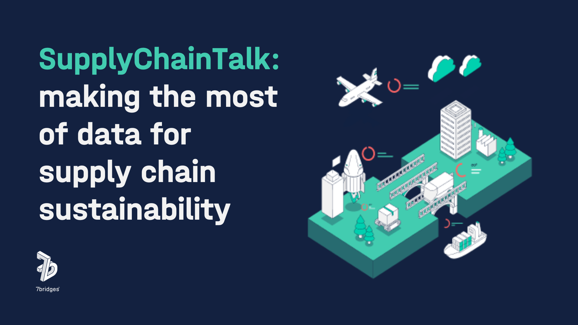 SupplyChainTalk: making the most of data for supply chain sustainability on dark blue background